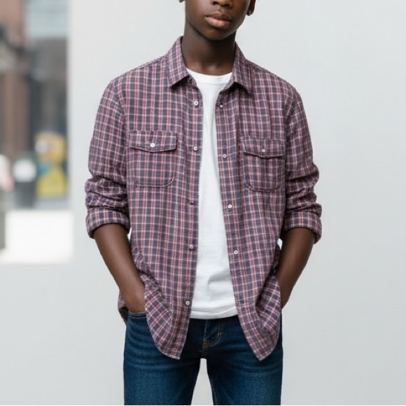 David Bitton ORIGINAL BUFFALO Plaid Vintage L/S Snap Front Western Style… - Picture 7 of 7